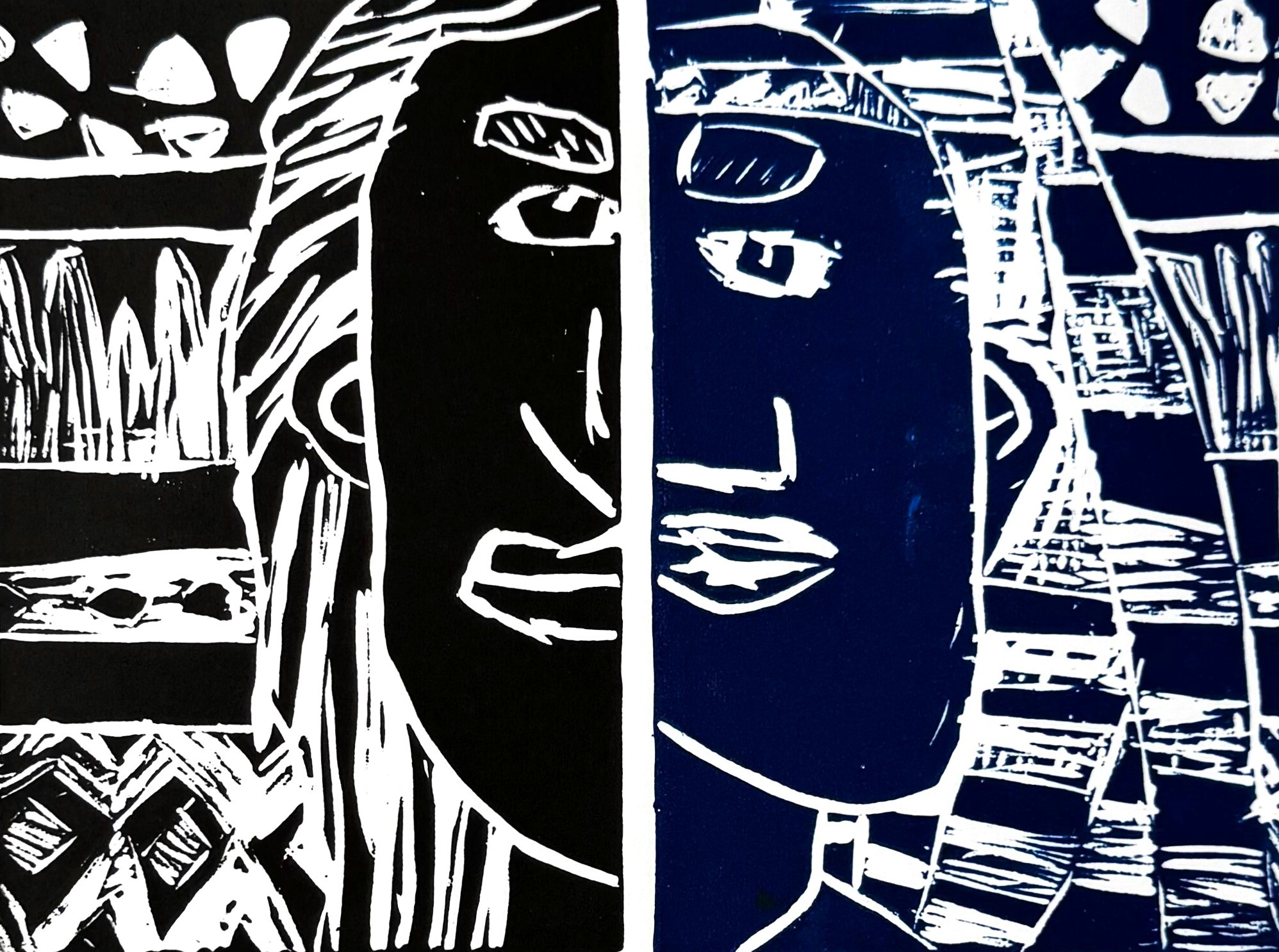 Two faces. Two moods. Two hues.